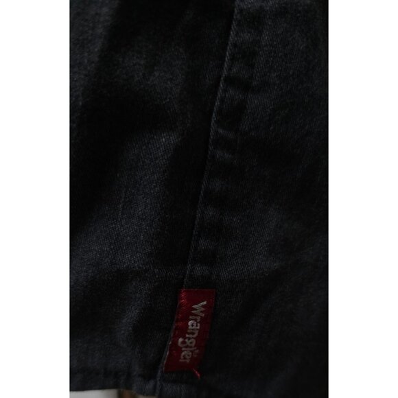 Wrangler Epic Mens Large Dark Charcoal Heather Long Sleeve Soft Denim Shirt - Picture 6 of 12